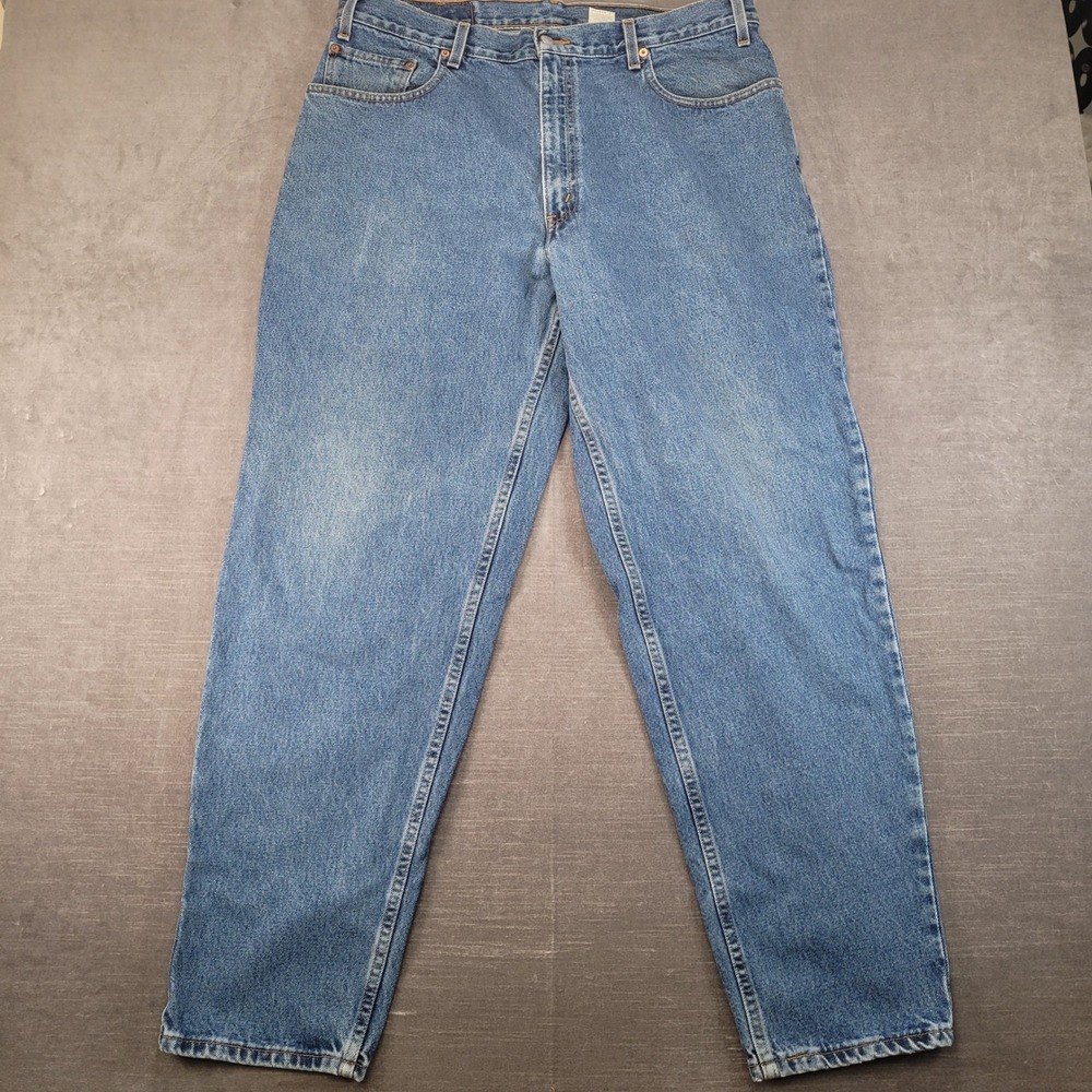 Levis 560 Loose Fit Tapered Leg Jeans Mens 38x32 Blue Denim Vintage 90s